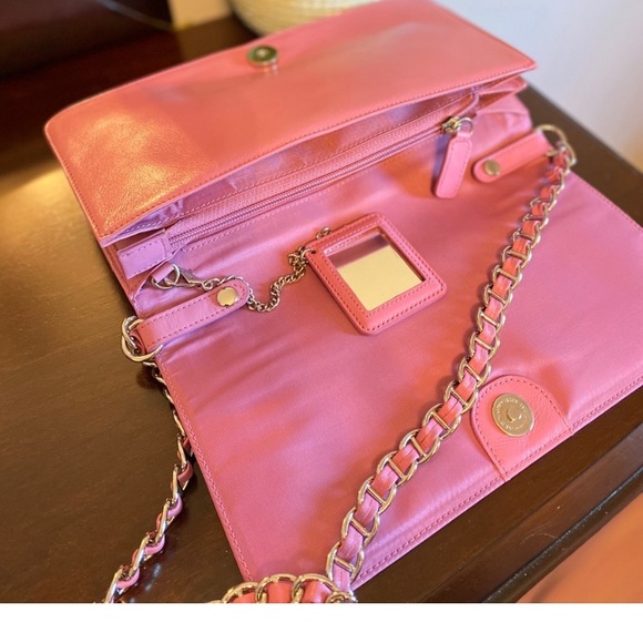 Nordstrom lavender / pink Leather & Suede Evening Bag - Picture 7 of 9